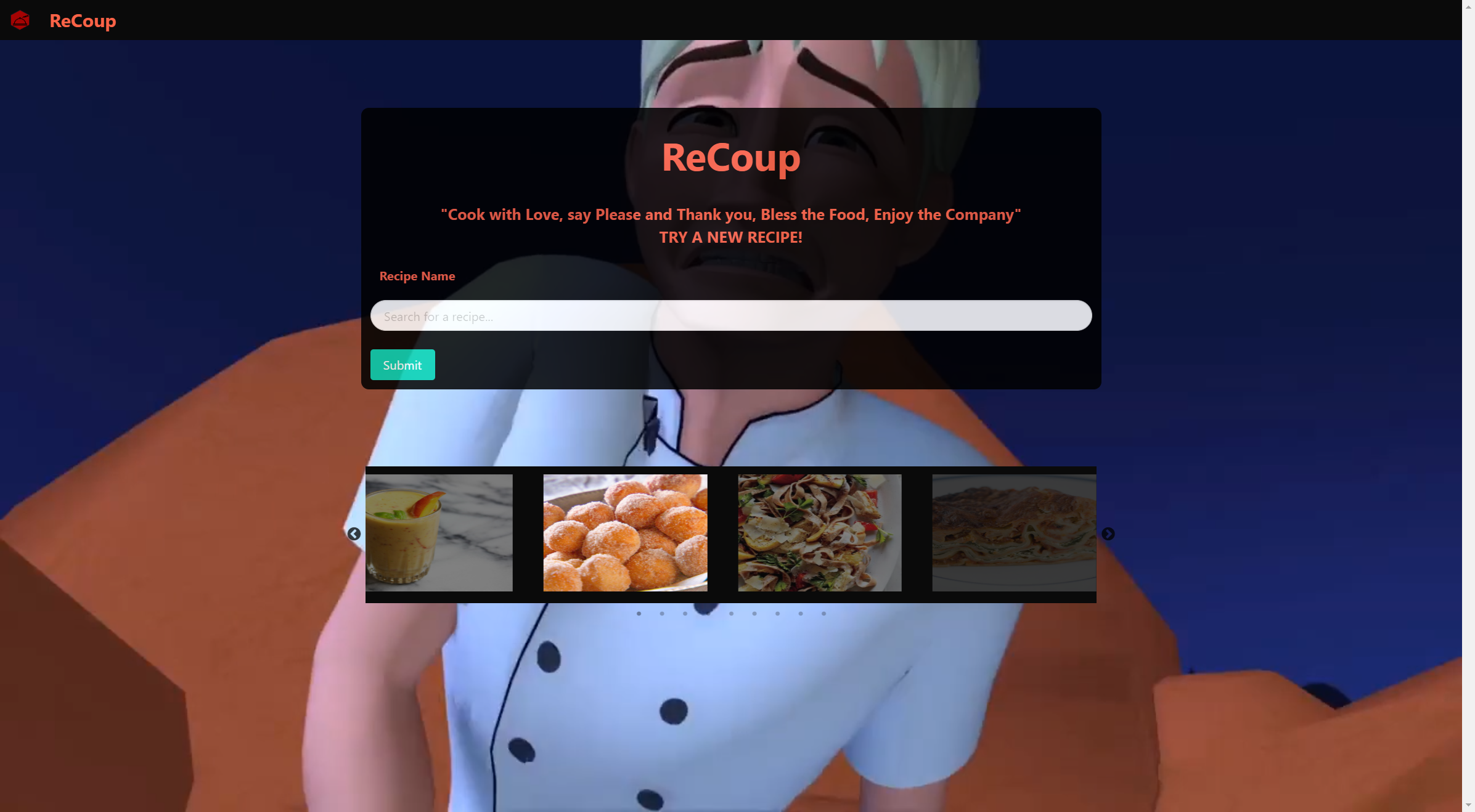 Recoup recipe Project